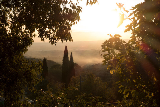 sunrise in the mountains