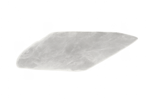 White ice shard fragment on transparent background