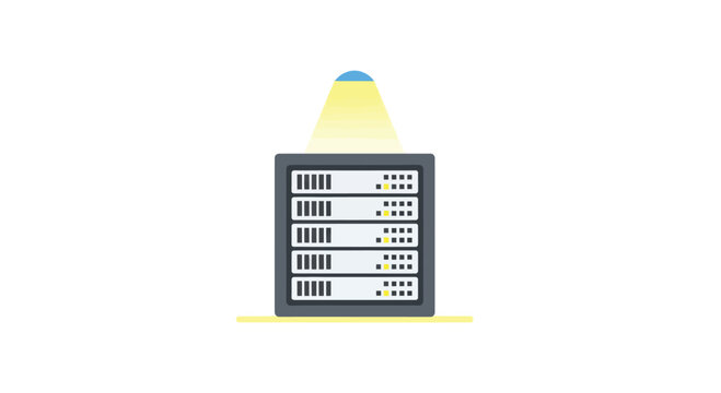 Server stack with light