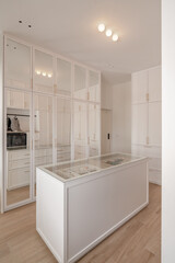 modern bathroom with white furniture