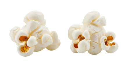 Two fluffy popcorn clusters