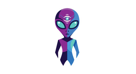 Modern 3-eyed alien