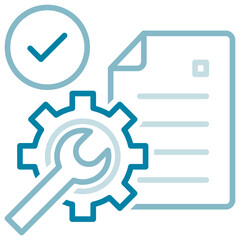 Planning Dual Tone Outline Icon