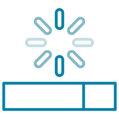 Obraz premium Loading Dual Tone Outline Icon