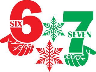 Number 67 SVG, Numbered Uniform Sports Jersey SVG Team 67th Birthday SVG 67 Trendy SVG, 67 SVG, ShiningSVG, Number 67SVG, Six Seven Hands Svg, Santa 67 Png, Six Seven Meme Christmas Svg, Christmas svg