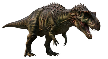 Fototapeta premium Realistic fearsome giant carnivorous dinosaur from prehistoric era