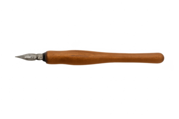 Vintage dip calligraphy pen with wooden handle