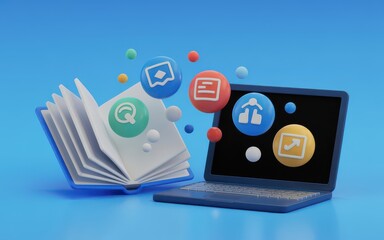 Digital Learning and Online Education Concept