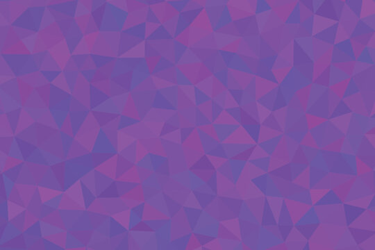 A vibrant mosaic of purple and violet triangles creates a dynamic and visually engaging geometric pattern