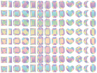 ラインストーン2、20虹淡