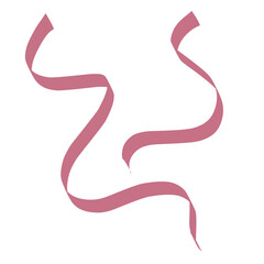 red ribbon isolated on white