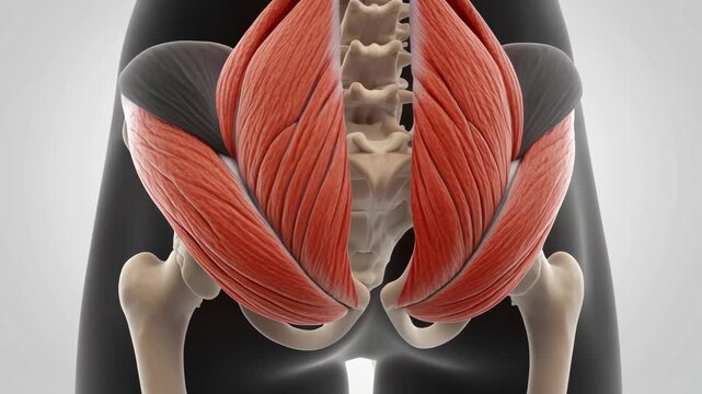 Anatomy of the Piriformis and Deep Gluteal Muscles - 3D Medical Animation