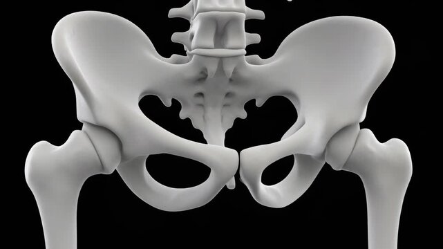 3D Model of the Human Hip Bone: Acetabulum Socket Anatomy