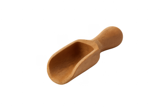 Wooden scoop for kitchen using and cooking