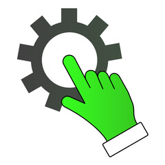 Modern Automatic System Technology Vector Icon Design