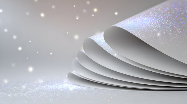 Sparkling Pages Isolated on White