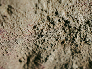 乾いた土のテクスチャ　地面の砂・土壌のマクロ背景