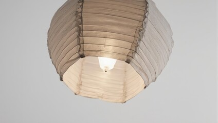 Illuminated Paper Lantern - A Warm Glow in a Modern Home.