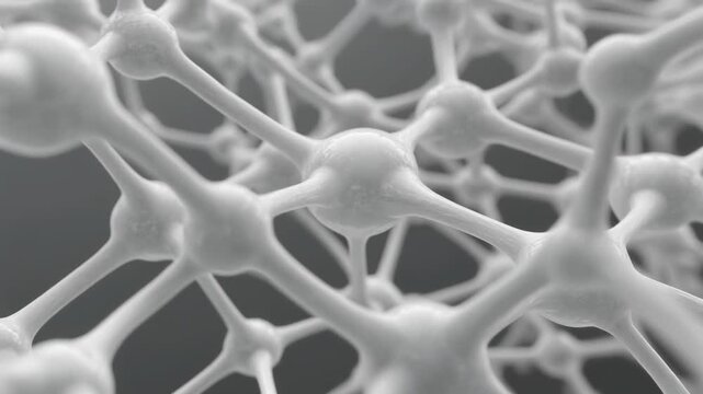 Microscopic view of interconnected collagen fiber bundles in connective tissue.