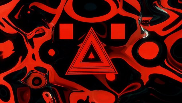 Seamless loop 4K abstract background video featuring a dynamic red and black design suitable for a wide range of modern design projects including professional presentations website banners social