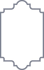 Ornate Rectangular Frame Outline