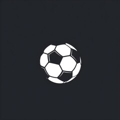 Fototapeta premium soccer ball on black background