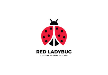 Obraz premium Ladybug animal Logo design for your company branding
