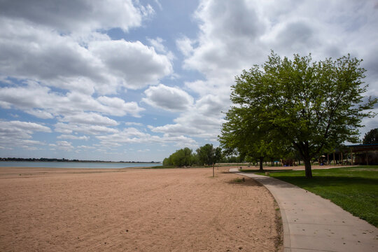 Boyd Lake State Park swim beach and bike trail