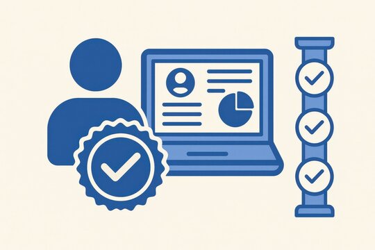 Comprehensive digital identity validation process implemented through user profiles, performance analytics, and verification badges for enhanced credibility and trustworthiness in online