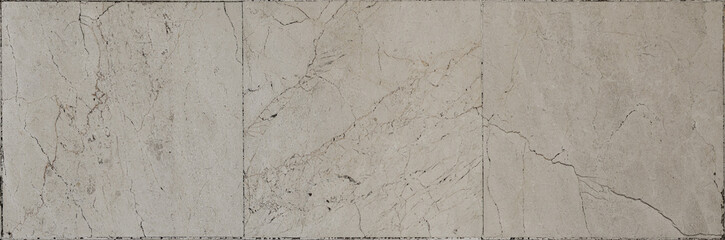 Obraz premium Aged white marble floor tile texture with natural details