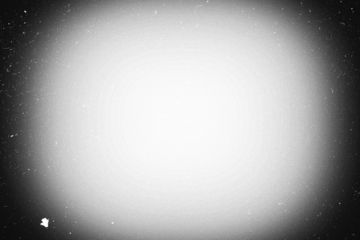 Pinhole photo paper template overlay with vignette, white dust and scratches and film grain, transparent background (png image)	
