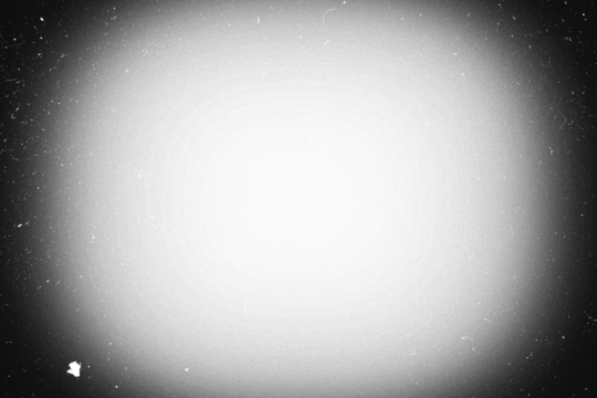 Pinhole photo paper template overlay with vignette, white dust and scratches and film grain, transparent background (png image)	
