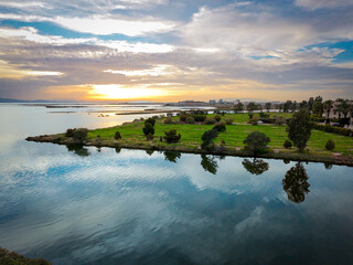 Serene Sunset Over Tranquil Waters