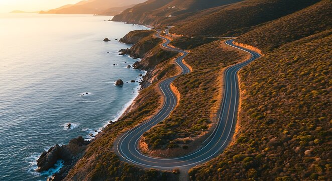 aerial view of the coast of the sea