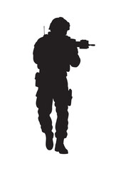 silhouette of a soldier