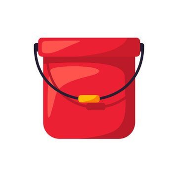 Bucket vector, bucket flat icon, bucket clip art, vector illustration