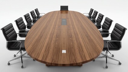 an isolated corporate boardroomOther Images in this Series