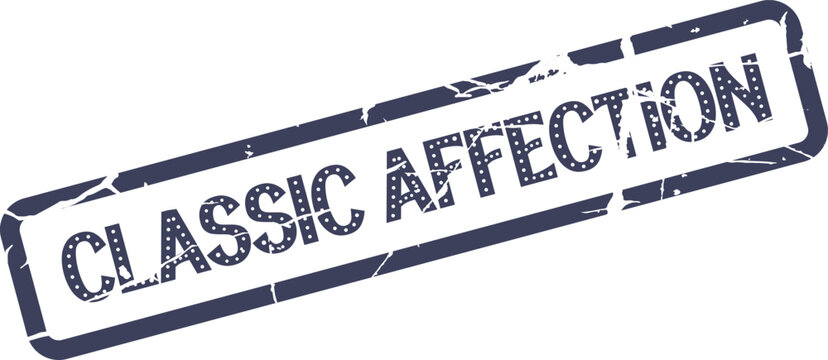 Elegant Classic Affection stamp with distressed texture for heartfelt sentiments and style