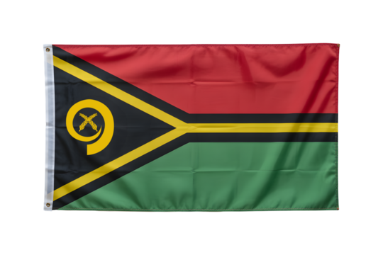 Showcase Vanuatu pride with this vibrant flag, perfect for events, displays, or celebrating national identity and cultural heritage