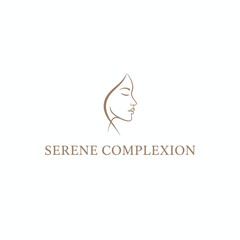 Obraz premium Serene Complexion Beauty and Skincare Logo