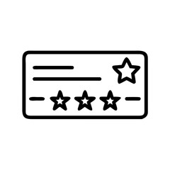Loyalty card design with stars
