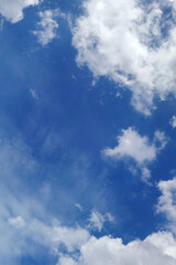 blue sky with white clouds