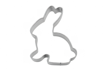 Metal rabbit cookie cutter for baking easter sweets