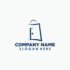 sales door logo design template, business logo concept
