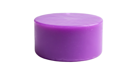 Round Solid Lavender Purple Object with Sparkles on Transparent Background Isolated Studio Shot