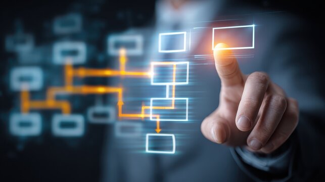 workflow interface network technology digital structure - Powered by Adobe