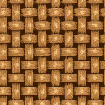 woven basket texture pattern vector design seamless