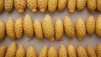 Pinecone Arrangement Rustic Pattern of Natural Elements