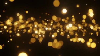 An Abstract of Golden Bokeh. Happy New Year 2026. The entire image is a beautiful out-of-focus bokeh of warm golden and white lights of different sizes on a dark black background..
 - Powered by Adobe