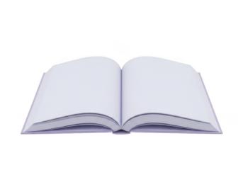 Open book isolated on transparent background